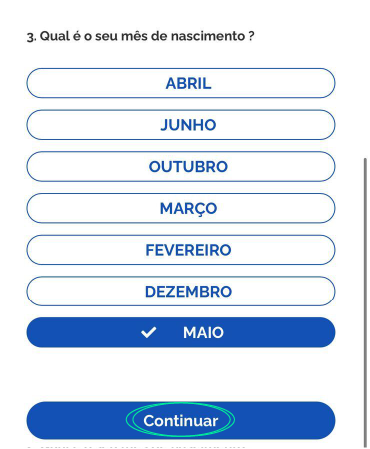 Print de tela da etapa de confirmação de dados no cadastro da conta gov.br