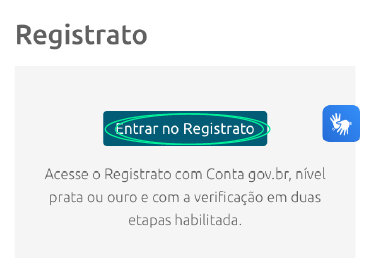 Print do site do registrato para o passo a passo de como acessar os relatórios financeiros.